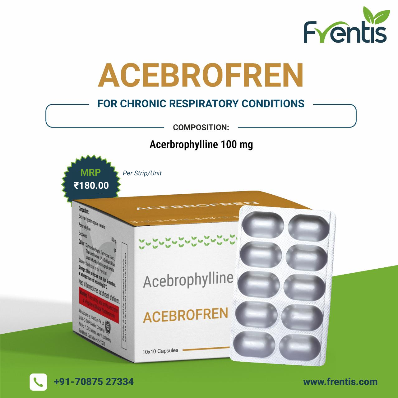 Acebrofren Capsules — Frentis Healthcare