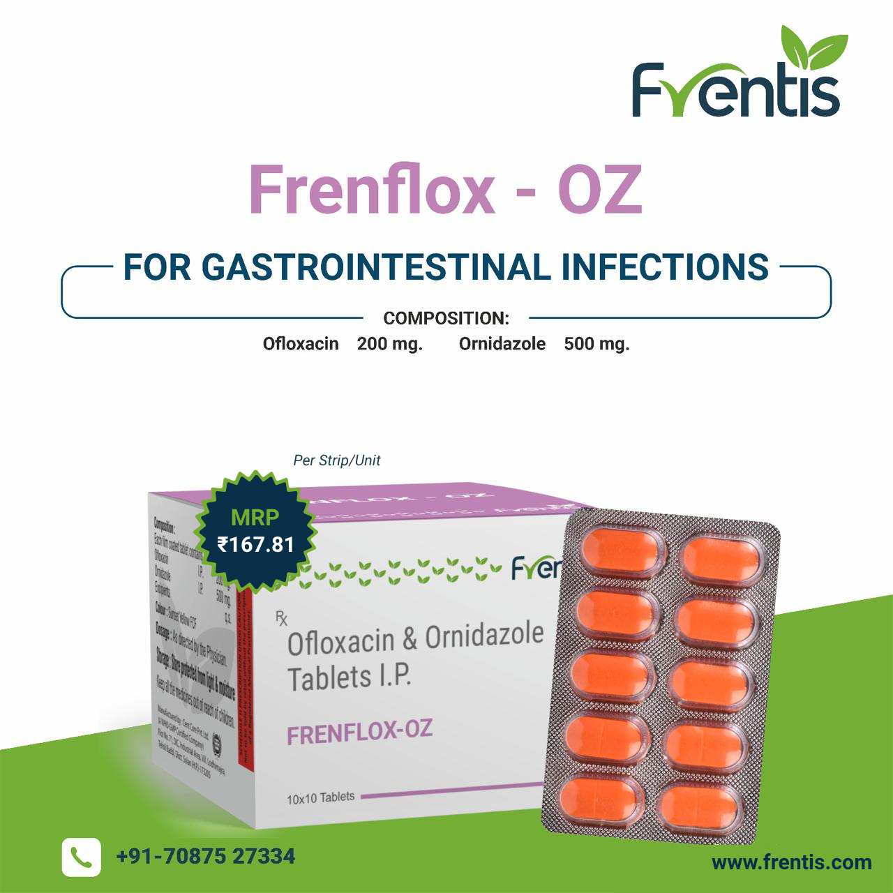 Frenflox-OZ — Frentis Healthcare